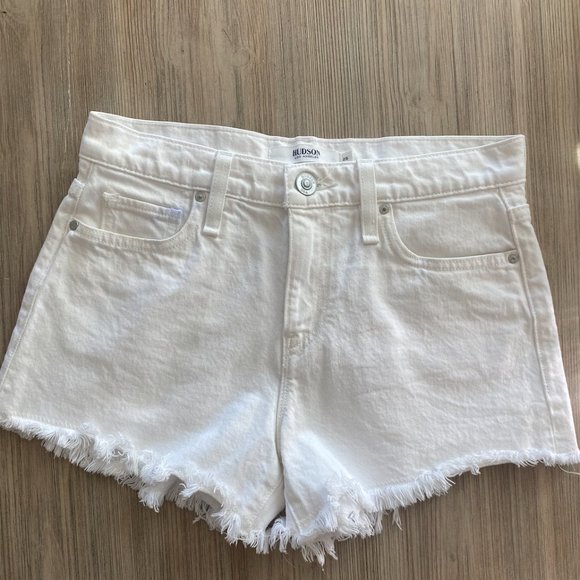 Hudson Gemma High Waisted Cut off Denim Shorts - Picture 3 of 5